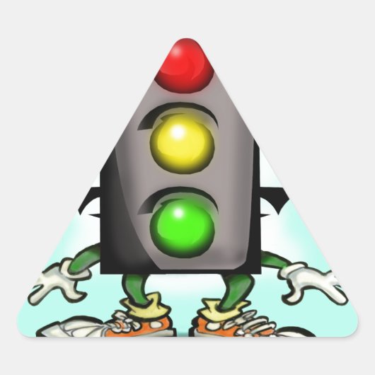 トラフィックおもしろい 三角形シール (正面)