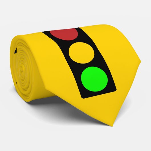 トラフィックのライト前方の注意の道路標識 ネクタイ (ロール)