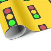 トラフィックのライト前方の注意の道路標識 ラッピングペーパー (ロールコーナー)