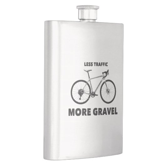 トラフィックの減少より砂利 フラスク (右)