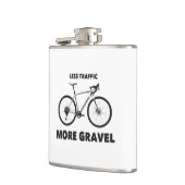 トラフィックの減少より砂利 フラスク (左)