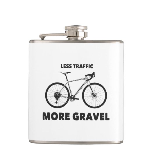 トラフィックの減少より砂利 フラスク (正面)