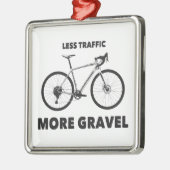 トラフィックの減少より砂利 メタルオーナメント (左)