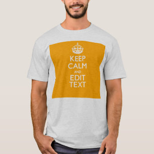 トラフィックの黄色の背景保の静かなテキスト Tシャツ