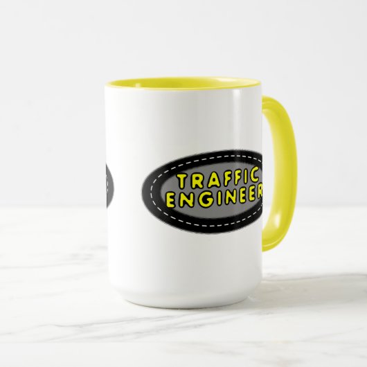 トラフィックエンジニアOval Mag マグカップ (正面右)