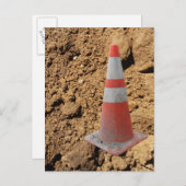 トラフィックコーン、建築ダート杭 ポストカード (正面/裏面)