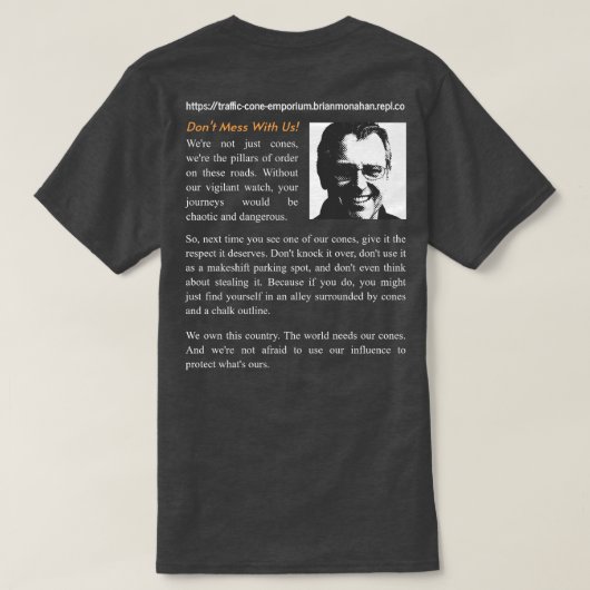 トラフィックコーンEmporium Tee [v3] Tシャツ (デザイン裏面)