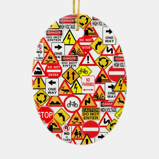 トラフィックシンボルや象徴オーナメント セラミックオーナメント (裏面)