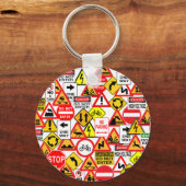 トラフィックシンボルや象徴キーチェーン キーホルダー (正面)
