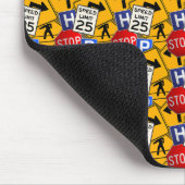 トラフィックシンボルや象徴 マウスパッド (コーナー)