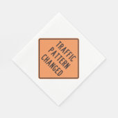 トラフィックパターン変更標識 スタンダードランチョンナプキン (角)