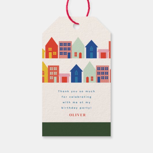 トラフィックライト誕生日パーティーありがとう ギフトタグ (裏面)