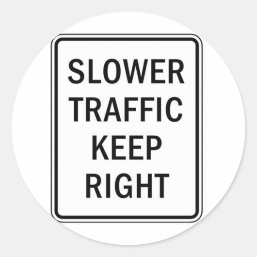 トラフィック保の右速 ラウンドシール (正面)