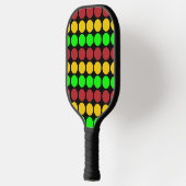 トラフィック・ライト前方の注意道路標識パターン ピックルボールラケット (左)