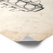 トラフィック・ライト特許 – 古い外観 ポスター (角)