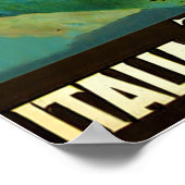 トラフィ~パソデッロステルヴィオ~ヴィンテージ旅行キャンバス ポスター (角)