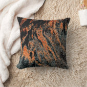 トラフェイクストライプ – 黒 クッション (ブランケット)