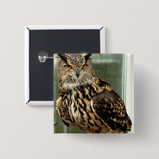 トラフズクPin 缶バッジ (正面&裏面)