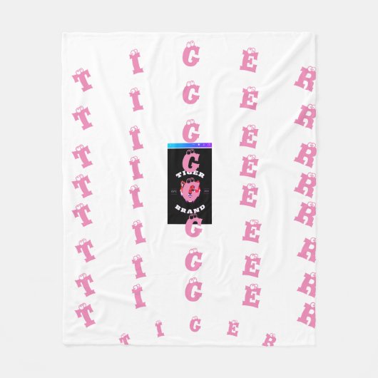 トラ🐯フリース毛布 フリースブランケット (正面)