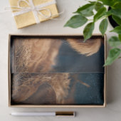 トラフ素朴で月に照らされた高地の牛を切り離す 薄葉紙 (ギフト)