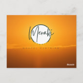 「トラブルが深まるにつれて、Tシャツは大きく響く ポストカード (裏面)