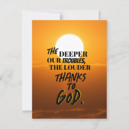 「トラブルが深まるにつれて、Tシャツは大きく響く ポストカード