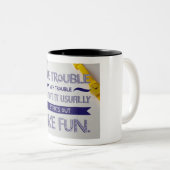 トラブルの問題 ツートーンマグカップ (正面右)