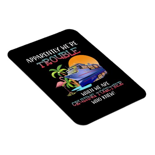 トラブルはトーガー·フラミンゴのクルージング マグネット (右側)