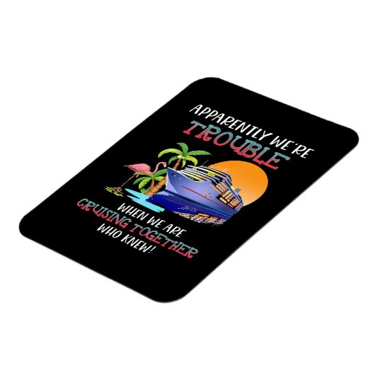 トラブルはトーガー·フラミンゴのクルージング マグネット (左側)