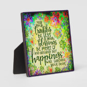 トラブルは少なく、恵みはサンパディより フォトプラーク (正面)