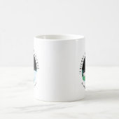 「トラブルは2倍、楽しさも2倍」 コーヒーマグカップ (中央)