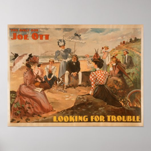 トラブルをお探し – Scene Theaterビーチ ポスター (正面)