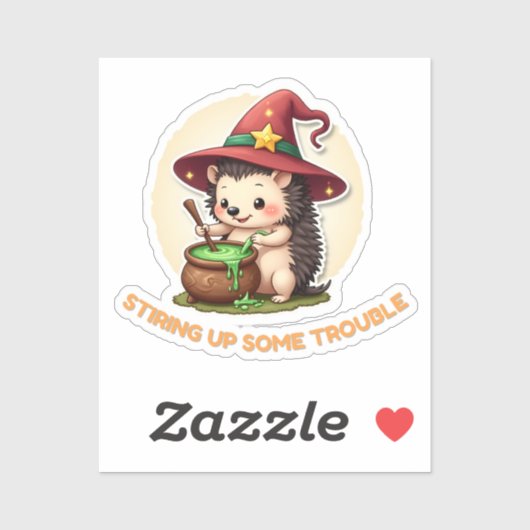 トラブルを引き起こす – かわいいハリネズミ シール (シート)