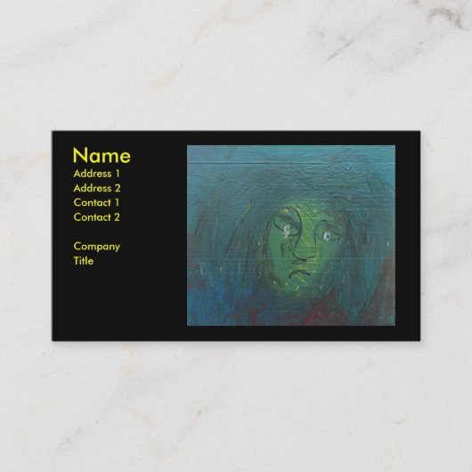 トラブルを恐れる 名刺 (正面)