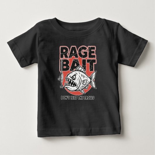 トラブルを誘発する餌はスルー ベビーTシャツ (正面)