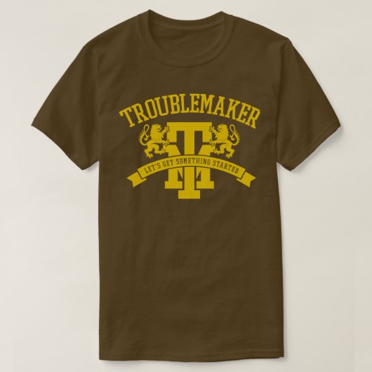 トラブルを起こす人 Tシャツ (デザイン正面)