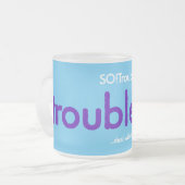 トラブルキッド! フロストグラスマグカップ (正面左)