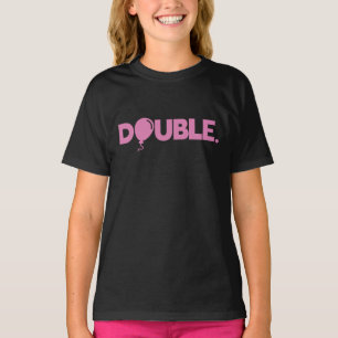 トラブルダブルおもしろいパパ息子の娘のマッチング Tシャツ
