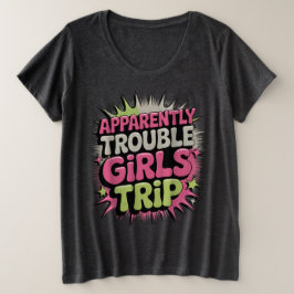 トラブルメイカーの女子旅のようです プラスサイズTシャツ