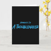 トラブルメーカーらしい 私はトラブルメーカーらしい 面白い カード (黄色い花)