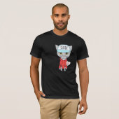 トラブルメーカー 猫好き  Tシャツ (正面フル)