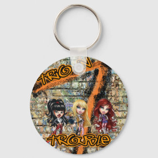 トラブル中のトリオKeychain2 キーホルダー