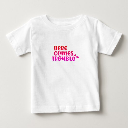 トラブル到来 ベビーTシャツ (正面)