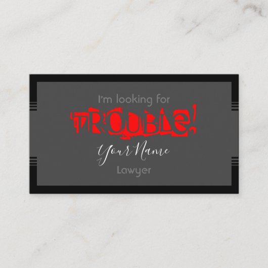 トラブル弁護士の名刺を探している 名刺 (正面)