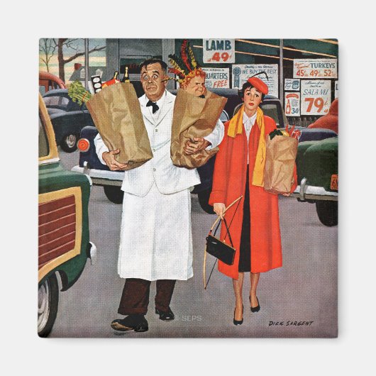 トラブル満載の袋 マグネット (正面)