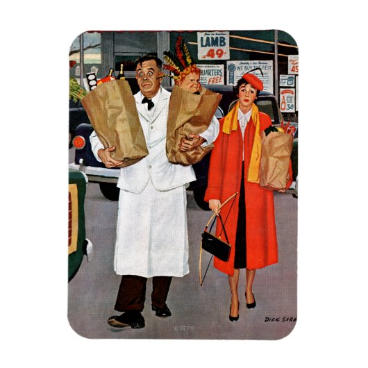 トラブル満載の袋 マグネット (縦)