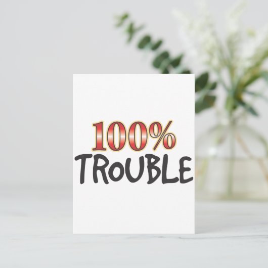 トラブル100% ポストカード (スタンド正面)