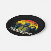 トラプスクアッチビグおもしろいフット粘土トラップ射撃、 発砲メン ペーパープレート (アングル)