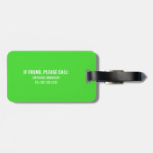 トラベおもしろいルパーソナライズされた中毒性 ラゲッジタグ (裏面横)