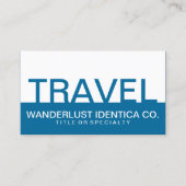 トラベはっきりしたル（色のカスタマイズ可能） 名刺 (正面)